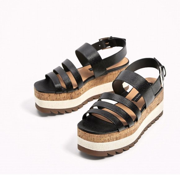 ZARA platform sandals